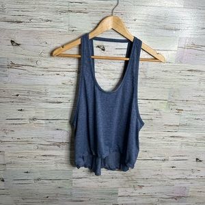 Lululemon crop tank top blue athletic size 8